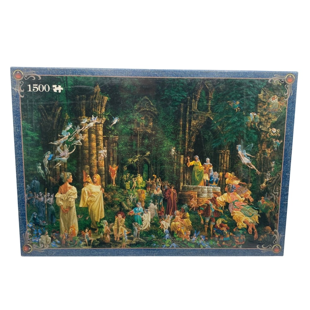 Jumbo James C Christensen Court of the Fairies 1500 Piece Jigsaw Puzzle 1440 New